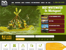 Tablet Screenshot of michiganrafts.com